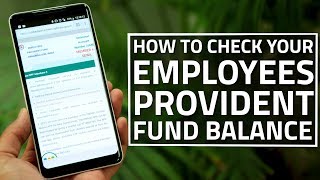 How to Check Your Employees Provident Fund Balance [upl. by Pallua]