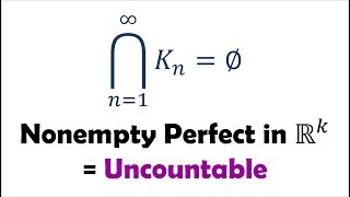 Proof that Nonempty Perfect Set in Rk is Uncountable feat Baby Rudin [upl. by Sesom]