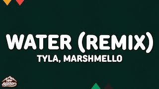 Tyla Marshmello  Water Lyrics [upl. by Ynohtnael]