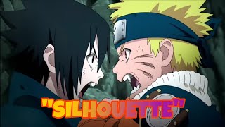 NARUTO AND SASUKE  Silhouette  Naruto Shippuden Opening 16 AI Cover [upl. by Amsirak]