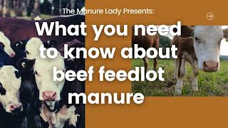 Intro to Feedlot Manure Management [upl. by Fougere]