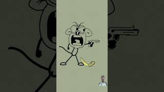 Banana 2 4k memes animation mrbanana 4kmeme cartoon bananaboy bananana keşfet bananaman [upl. by Gnek]