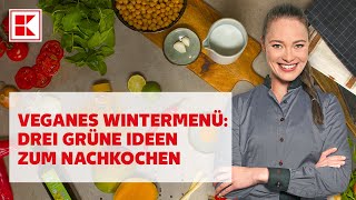 Perfekt für Deinen Veganuary Verenas veganes 3GängeSpinatMenü [upl. by Nniw]