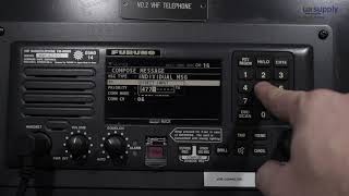 VHF RT FURUNO FM8900S HOW TO SEND DSC MESSAGES [upl. by Aihseya]