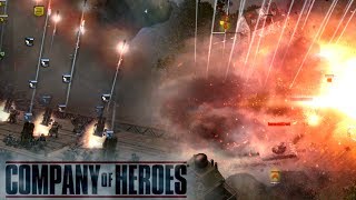 Company of Heroes 14 Nebelwerfer 210mm Rocket Artillery Barrage Blitzkrieg Mod [upl. by Dammahum]