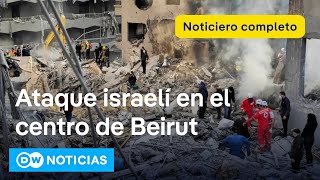 🔴 DW Noticias 23 noviembre 15 muertos tras bombardeo en Beirut Noticiero completo [upl. by Ia694]