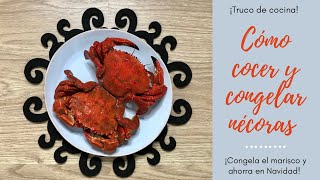 Cómo COCER y CONGELAR NÉCORAS o CANGREJOS🦀 ¡Quedan PERFECTAS🤤 [upl. by Runstadler443]