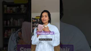 Combing Curly Hair  How to comb your Curly Hair  Curly Hair Routine  Wavy Hair for Beginners [upl. by Asiulairam]