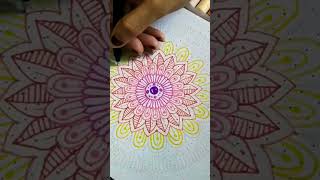 Mandala art 🤔🤷‍♀️🤩🎨 mandala trending reels asmr shortvideo youtubeshorts [upl. by Mackie]