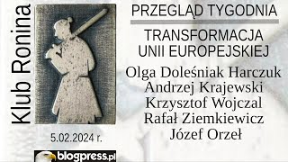 NA ŻYWO Transformacja UE  DoleśniakHarczuk Krajewski Wojczal Ziemkiewicz Orzeł Klub Ronina [upl. by Eidak]