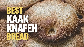 BEST Kaak Knafeh Recipe Toasted Bread for Knafeh  كعك الكنافة [upl. by Oker]