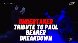 WWE Final Farewell Tribute to The Undertaker  Paul Bearer Memorable Hologram Moment  Reaction [upl. by Sorgalim]