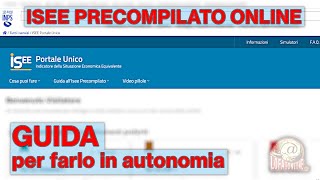 Come fare lISEE Precompilato 2024 online  Tutorial [upl. by Aienahs]