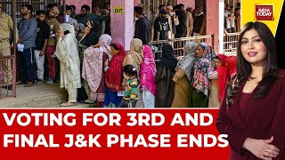 Jammu amp Kashmir Election Voting Ends For 3rd And Final Phase  JampK Assembly Polls  India Today [upl. by Yrogerg]