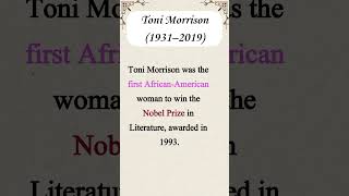 Toni Morrison  Voice for Marginalized Communities [upl. by Alimaj]