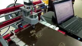 Hobby CNC Router 3018 Test [upl. by Neirod718]