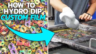 HOW TO HYDRO DIP CUSTOM HYDROGRAPHIC FILM  Liquid Concepts [upl. by Alis]