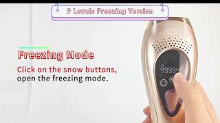 Epilator IPL cu racire Gheata ANDROTEK [upl. by Hoebart837]