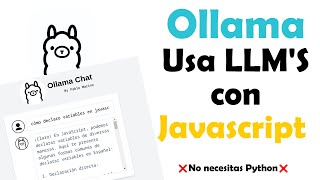 IA con Javascript Usa LLM con Javascript no con Python [upl. by Airotel]