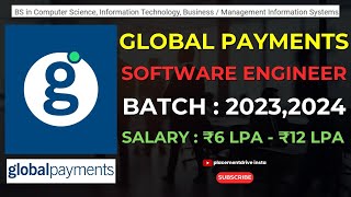 Associate Software Engineer Job at Global Payments  Freshers Apply  FullTime in Hyderabad [upl. by Presley]