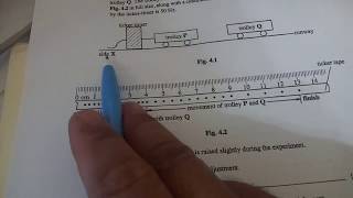 Understanding Speed in a tickertape timer graph [upl. by Ydieh]