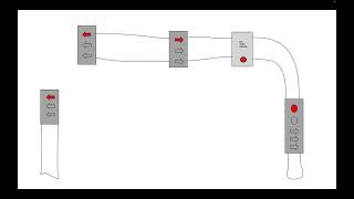 Pleasanton CA 5Section Dual Green Arrow Right Turn Signal Animation [upl. by Enytsuj166]