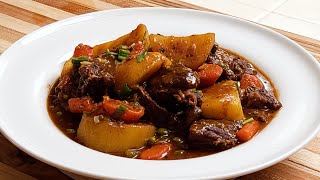 Classic Beef Stew Recipe its so Good and satisfying  Meat and Potatoes Stew  Easy Beef Stew [upl. by Chaddie]