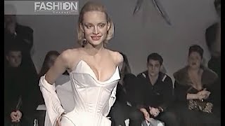 THIERRY MUGLER Haute Couture Spring 1998 Paris  Fashion Channel [upl. by Alliuqahs582]