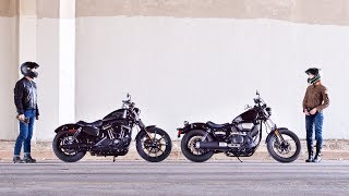 2017 HarleyDavidson Sportster Iron 883 Vs Yamaha Star Bolt [upl. by Iris692]