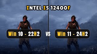 Windows 10 22H2 vs Windows 11 24H2  i5 12400F  Any Performance Gain For Intel [upl. by Nelleyram]