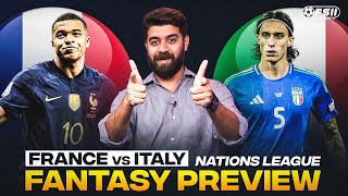 FRA vs ITA Dream11 Prediction France vs Italy UEFA Nations League FRA vs ITA Dream11 Team [upl. by Nodab]