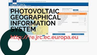 PVGIS Como Calcular producción solar fotovoltaica PHOTOVOLTAIC GEOGRAPHICAL INFORMATION SYSTEM [upl. by Sib983]