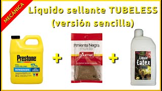 Líquido sellante casero tubeless versión sencilla y rápida [upl. by Ettezzil327]