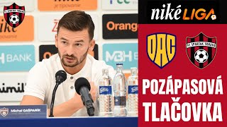 Tlačová konferencia  FC DAC Dunajská Streda vs FC Spartak Trnava [upl. by Yeclehc]