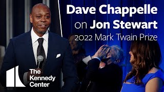 Dave Chappelle on Jon Stewart  2022 Mark Twain Prize [upl. by Nosille]