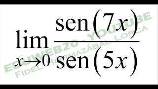 Matematica I Limites trigonometricos Video 5 [upl. by Ashlen712]