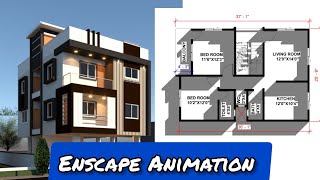 Enscape For RevitAnimationRevit architecture viralvideo trending viral enscapeanimation home [upl. by Korrie]