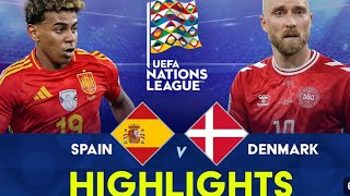 Spain vs Denmark Highlights 110 hat trick [upl. by Wye]