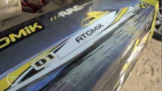 UNBOXING RC  THE NEW ATOMIK ARC 58″ RTR ELECTRIC BOAT [upl. by Natan]