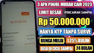 3 Aplikasi Pinjol Resmi OJK Mudah Cair Limit Besar Tenor Panjang Bisa di Cicil Sampai 24 Bulan [upl. by Kaylil]