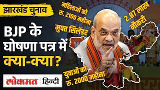 Jharkhand BJP Manifesto गोगो दीदी लक्ष्मी जोहार योजना BJP के घोषणा पत्र में क्या Amit Shah। UP [upl. by Ycnaffit203]