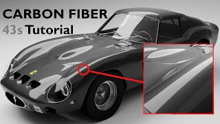 Carbon Fiber ALMOST │Blender FAST Tutorial 43s [upl. by Asilef]