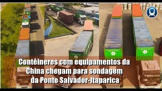 ✔️ CONTÊINERES COM EQUIPAMENTO DE SONDAGEM CHEGA DA CHINA VEJA [upl. by Talyah803]