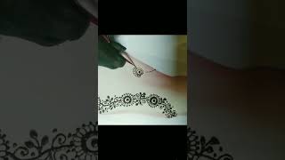 Simple leg mehndi design [upl. by Atteynot]