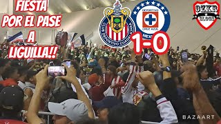 LOCURA TOTAL SALIDA Y FESTEJO DE LA BARRA Y AFICIÓN TRAS VICTORIACHIVAS 1 0 C AZUL LIGA MX J16 [upl. by Trenton]