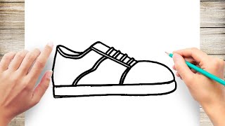 How to Draw Shoe Easy [upl. by Airrej]