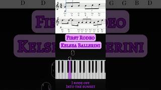 Kelsea Ballerini  First Rodeo Piano Cover KelseaBallerini FirstRodeo PianoShorts Tutorial [upl. by Acired]