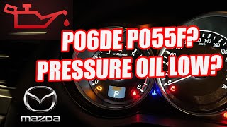 Oil pressure low MAZDA P06DE P055F solving [upl. by Esmaria404]