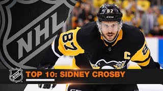 Top 10 Sidney Crosby plays from 201718 [upl. by Burget]