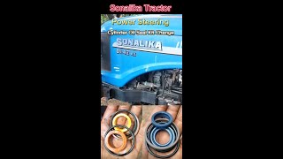 🛠️🚜 Sonalika Tractor Power Steering Cylinder Oil Seal Kit Change 🚜🛠️ [upl. by Adhamh]